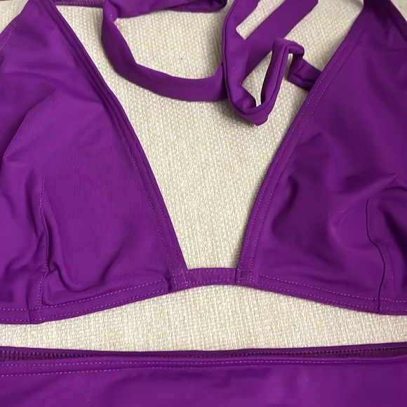 ERES Halter Bikini Purple Bikini Top 10 bottom 12 - Picture 2 of 8